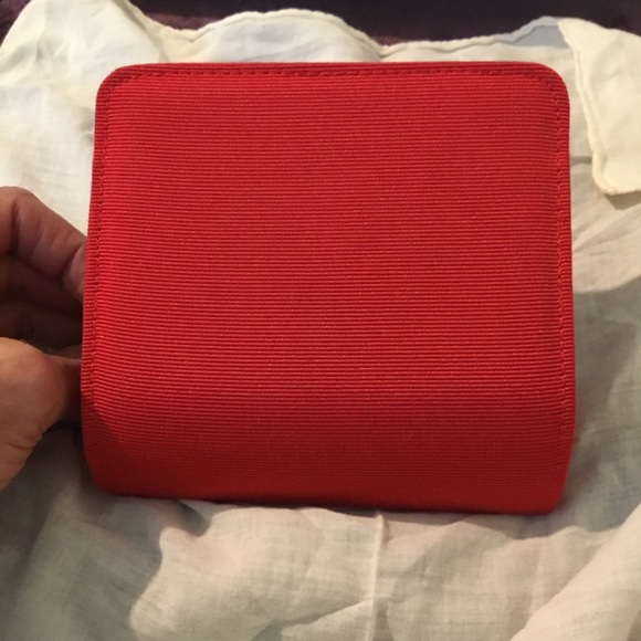 Authentic Christian Dior Beauty Red Lipstick Colored & Mirror Trousseau Case - Picture 8 of 16